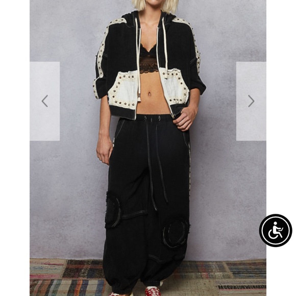 POL “ Gwen 3 “ POL Double Gauze Hoodie Top and Pants Set 42 - Picture 1 of 13